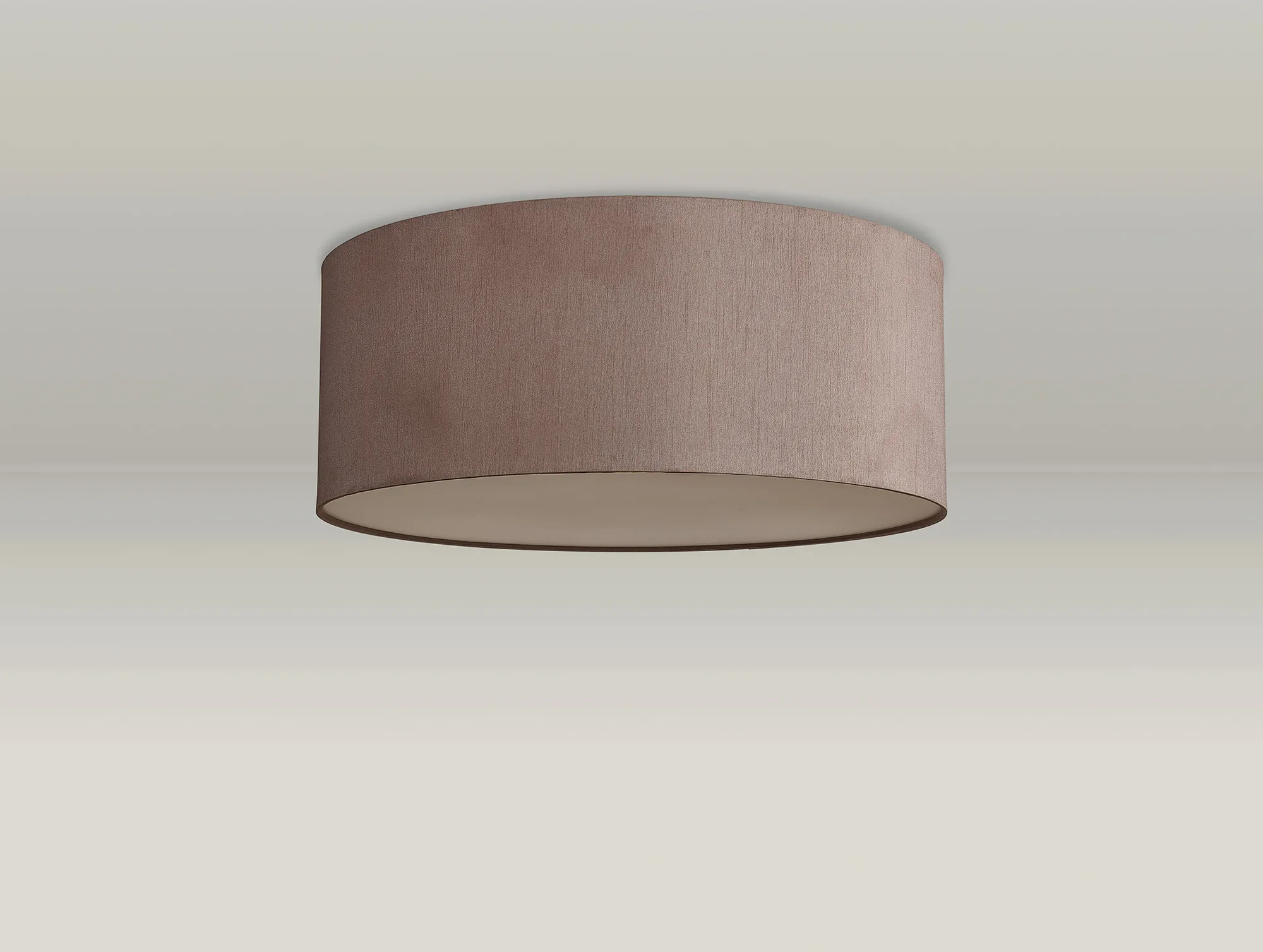 Baymont 50cm Flush 5 Light Taupe/Halo Gold, Frosted Diffuser DK0642  Deco Baymont WH TA